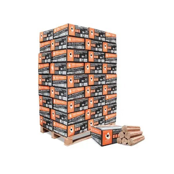Designsanstitre_85_b931a87c-9d0d-4f2d-b7d3-117d7a124692-1-1.jpg Heizfuxx BBQ Buchenholzbriketts – 972 kg Palette (54×18 kg), Heizwert ≥4,8 kWh/kg, Buche, Grillbriketts – Bild 1