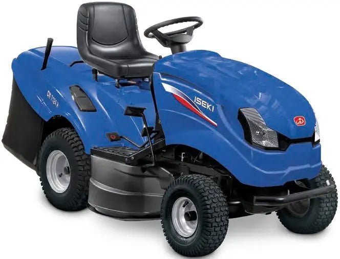 Iseki_CM_7124_H_20211208-1-1.jpg Iseki Rasentraktor CM 7124 H, 92 cm Schnittbreite, Kawasaki 2-Zylinder Motor, inkl. Mulchkit, 290 L Fangkorb – Bild 1