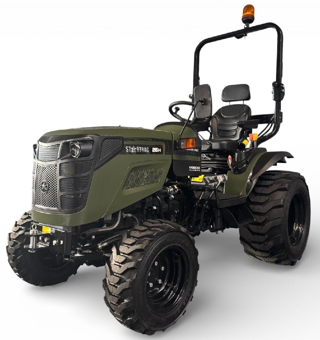 Startrac_26_HST_mit_Ackerstollenbereifung_2026-2.jpg Startrac 26 HST Kleintraktor 25 PS Diesel – Hydrostat, Allrad, Mitsubishi Motor, Ackerbereifung – Bild 1