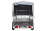 1-Achs-Anhänger GARDEN TRAILER 264 KIPP mit Laubgitteraufsatz, grauer Hochplane, Hochspriegel und Stützrad-Neu – Bild 12