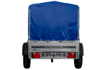 Anhänger 150 KIPP 150×106 cm [mit blauer Hochplane, Hochspriegel und Stützrad]-Neu – Bild 11
