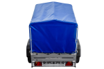 Anhänger 150 KIPP 150×106 cm [mit blauer Hochplane, Hochspriegel und Stützrad]-Neu – Bild 7