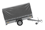 Anhänger 264×125 UNITRAILER FORCE 264 KIPP ungebremst mit H-1100 Rahmen und grauer Plane-Neu – Bild 8