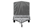 Anhänger 264×125 UNITRAILER FORCE 264 KIPP ungebremst mit H-1100 Rahmen und grauer Plane-Neu – Bild 11