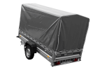 Anhänger 264×125 UNITRAILER FORCE 264 KIPP ungebremst mit H-1100 Rahmen und grauer Plane-Neu – Bild 6