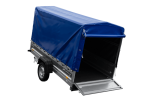 Anhänger 264×125 UNITRAILER FORCE 264 KIPP ungebremst mit H-1100 Spriegel und blauer Hochplane-Neu – Bild 14