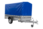 Anhänger 264×125 UNITRAILER FORCE 264 KIPP ungebremst mit H-1100 Spriegel und blauer Hochplane-Neu – Bild 10