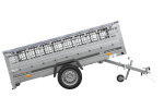Anhänger 264×150 UNITRAILER GARDEN 265 KIPP mit Gitterwänden, H-0-Rahmen und grauer Plane-Neu – Bild 8