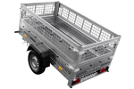Anhänger Führerschein B Garden Trailer 200 KIPP 200×106 cm 750 kg mit Laubgitteraufsatz-Neu – Bild 11