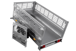 Anhänger Führerschein B Garden Trailer 200 KIPP 200×106 cm 750 kg mit Laubgitteraufsatz-Neu – Bild 12