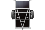 Anhänger Garden Trailer 200 KIPP 200×106 cm 750 kg [mit Hochspriegel, blauer Hochplane und Stützrad]-Neu – Bild 12