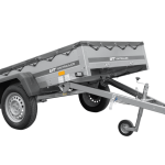 Autotransportanhänger 200×125 UNITRAILER GARDEN 201 KIPP mit H-0-Rahmen und grauer Plane-Neu
