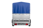 Autotransportanhänger 230×125 UNITRAILER FORCE 230 KIPP mit BIS-Seitenwänden, H-800-Rahmen und blauer Plane-Neu – Bild 4