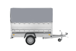 Autotransportanhänger 230×125 UNITRAILER FORCE 230 KIPP mit BIS-Seitenwänden, H-800-Rahmen und grauer Plane-Neu – Bild 9