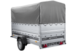 Autotransportanhänger 264×125 UNITRAILER FORCE 264 KIPP mit BIS-Seitenwänden, H-800-Rahmen und grauer Plane-Neu – Bild 8