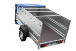 Autotransportanhänger auf Federn 230×125 UNITRAILER FORCE 230/R KIPP mit BIS-Seitenwänden, H-0-Rahmen und blauer Plane-Neu – Bild 12