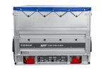 Autotransportanhänger auf Federn 230×125 UNITRAILER FORCE 230/R KIPP mit BIS-Seitenwänden, H-0-Rahmen und blauer Plane-Neu – Bild 3