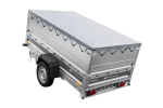 Autotransportanhänger auf Federn 230×125 UNITRAILER FORCE 230/R KIPP mit BIS-Seitenwänden, H-0-Rahmen und grauer Plane-Neu – Bild 6