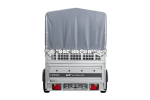 Autotransportanhänger auf Federn 230×125 UNITRAILER FORCE 230/R KIPP mit Gitterwänden, H-800 Rahmen und grauer Plane-Neu – Bild 7
