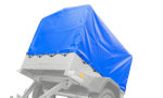 Anhänger 150 KIPP 150×106 cm [mit blauer Hochplane, Hochspriegel und Stützrad]-Neu – Bild 17