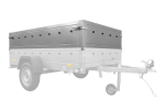 Anhänger mit faltbarer Deichsel GARDEN TRAILER 230 KIPP mit zusätzlichen Bordwänden, Stützrad und blauer Flachplane-Neu – Bild 18