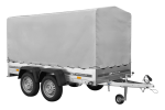 Der Anhänger Garden Trailer 264/2 KIPP MIT STÜTZRAD, H-1100-HOCHSPRIEGEL UND GRAUER PLANE-Neu – Bild 5