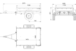 Einachsanhänger 150×106 UNITRAILER GARDEN 150 KIPP mit BIS-Seitenwänden und Aluminiumabdeckung-Neu – Bild 2