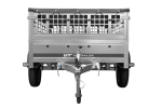 Einachsanhänger 200×125 UNITRAILER GARDEN 201 KIPP mit Gitterseitenwänden und grauer Abdeckung-Neu – Bild 10