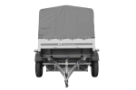 Einachsanhänger 200×125 UNITRAILER GARDEN 201 KIPP mit H-800 Rahmen und grauer Plane-Neu – Bild 10