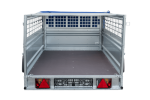Einachsanhänger 230×125 UNITRAILER FORCE 230 KIPP mit Gitterseitenwänden, H-0-Rahmen und blauer Plane-Neu – Bild 14
