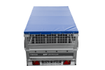 Einachsanhänger 230×125 UNITRAILER FORCE 230 KIPP mit Gitterseitenwänden, H-0-Rahmen und blauer Plane-Neu – Bild 6