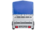 Einachsanhänger 230×125 UNITRAILER FORCE 230 KIPP mit Gitterseitenwänden, H-0-Rahmen und blauer Plane-Neu – Bild 10