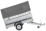 Einachsanhänger 230×125 UNITRAILER FORCE 230 KIPP mit Gitterseitenwänden, H-800 Rahmen und grauer Plane-Neu – Bild 10