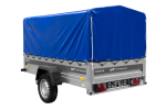Einachsanhänger 230×125 UNITRAILER FORCE 230 KIPP mit H-800 Spriegel und blauer Plane-Neu – Bild 3