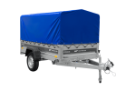 Einachsanhänger 230×125 UNITRAILER FORCE 230 KIPP mit H-800 Spriegel und blauer Plane-Neu – Bild 4