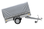 Einachsanhänger 230×125 UNITRAILER FORCE 230 KIPP mit H-800 Spriegel und grauer Hochplane-Neu – Bild 10