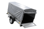 Einachsanhänger 230×125 UNITRAILER FORCE 230 KIPP mit H-800 Spriegel und grauer Hochplane-Neu – Bild 11