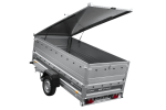 Einachsanhänger 264×125 UNITRAILER FORCE 264 KIPP mit BIS-Seitenwänden und Aluminiumabdeckung-Neu – Bild 12