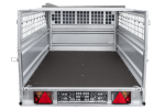 Einachsanhänger 264×125 UNITRAILER FORCE 264 KIPP mit Gitterwänden, H-0-Rahmen und grauer Plane-Neu – Bild 14