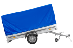 Einachsanhänger 264×150 UNITRAILER GARDEN 265 KIPP mit H-1100 Rahmen und blauer Plane-Neu – Bild 3