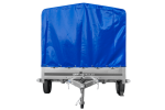 Einachsanhänger 264×150 UNITRAILER GARDEN 265 KIPP mit H-1100 Rahmen und blauer Plane-Neu – Bild 4