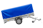 Einachsanhänger 264×150 UNITRAILER GARDEN 265 KIPP mit H-800 Rahmen und blauer Plane-Neu – Bild 6