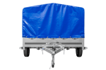 Einachsanhänger 264×150 UNITRAILER GARDEN 265 KIPP mit H-800 Rahmen und blauer Plane-Neu – Bild 8