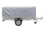 Einachsanhänger 264×150 UNITRAILER GARDEN 265 KIPP mit H-800 Rahmen und grauer Plane-Neu – Bild 9