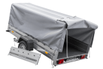 Einachsanhänger 264×150 UNITRAILER GARDEN 265 KIPP mit H-800 Rahmen und grauer Plane-Neu – Bild 11