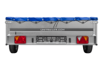 Einachsanhänger 264×150 UNITRAILER GARDEN 265 KIPP mit einem Flachplanenträger und blauer Plane-Neu – Bild 12