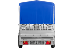 Einachsanhänger GARDEN TRAILER 264 KIPP mit Laubgitteraufsatz, Hochplane, Hochspriegel und Stützrad-Neu – Bild 3