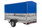 Einachsanhänger GARDEN TRAILER 264 KIPP mit Laubgitteraufsatz, Hochplane, Hochspriegel und Stützrad-Neu – Bild 5