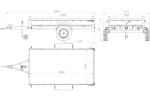 Einachsanhänger Unitrailer Garden Trailer 230 FD 230 x 125 cm mit Starrdeichsel 750 KG-Neu – Bild 3