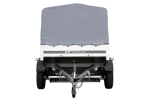 Einachsanhänger auf Blattfedern 200×125 UNITRAILER GARDEN 201/R KIPP mit H-800-Rahmen und grauer Plane-Neu – Bild 13
